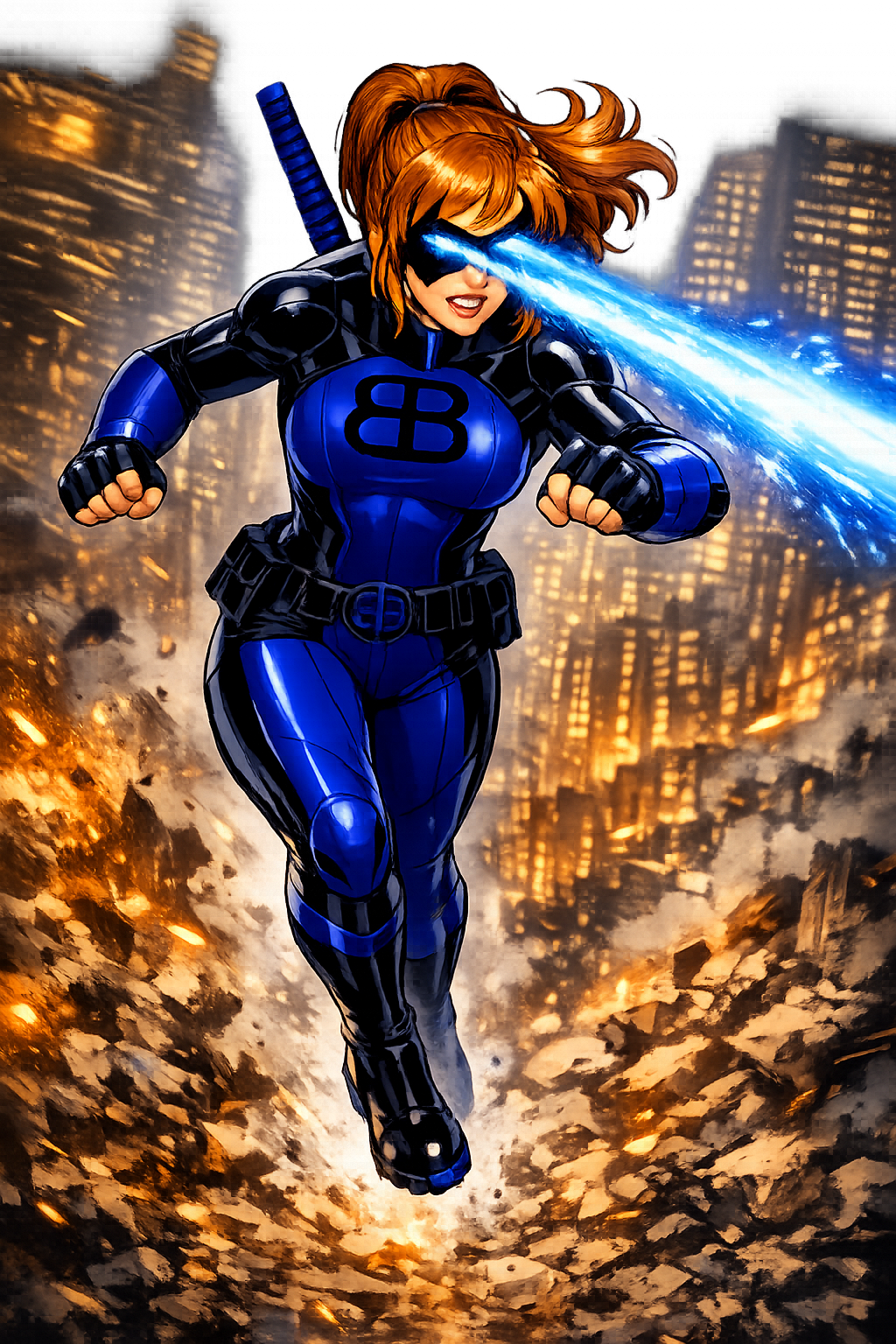 Ai-Blue Blazer_In motion